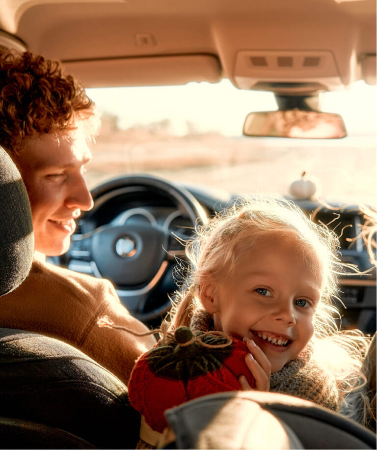 Croco Rent a Car in Crete and Thessaloniki picture of happy girl in a car